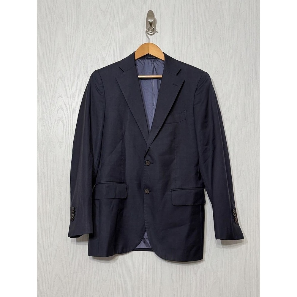 Suitsupply Lazio Navy Blue Wool Blazer Vitale Barberis Canonico 38R Slim C2778MI